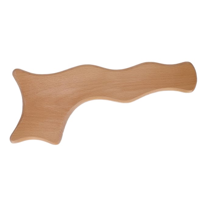 Houten Gua Sha Bord Stimulerend Lymfatische Drainage Cellulitis Guasha Massagebord beige