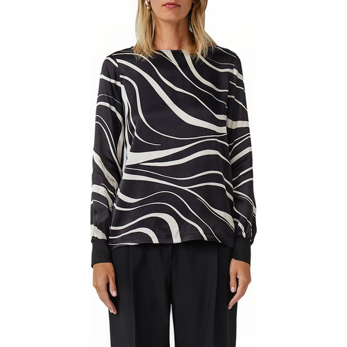s.Oliver T-shirts Black Taglia: 34 | Maglie a manica lunga Outlet | Donna | Nero