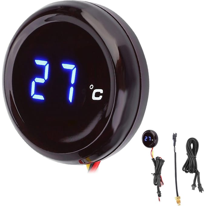 Digitale Thermometer Water Temperatuurmeter Meter voor Honda   Kawasaki   Yamaha   Suzuki (Rood Licht) Blue Light