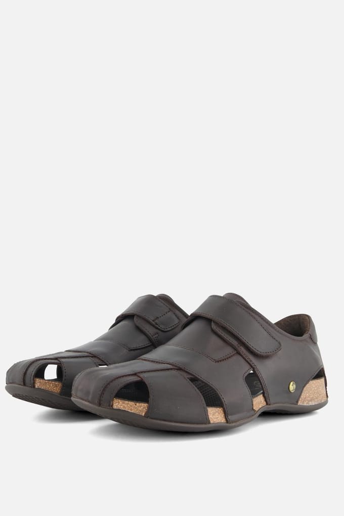Panama Jack Fletcher Basics heren sandaal - Bruin - Maat 43
