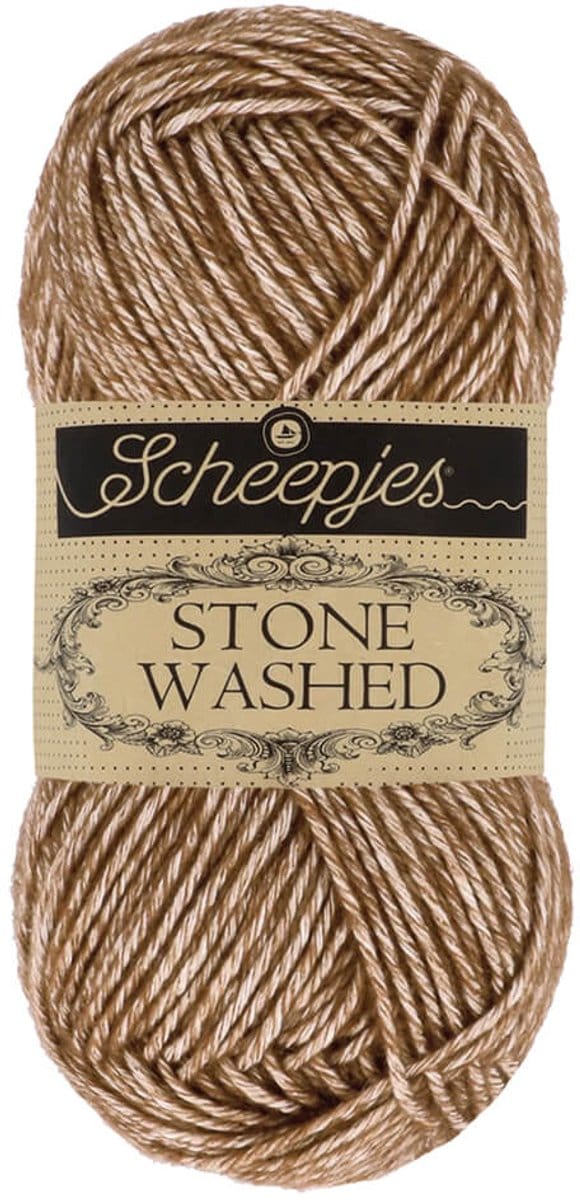 Scheepjes Stone Washed 50 gr - 822 Brown Agate