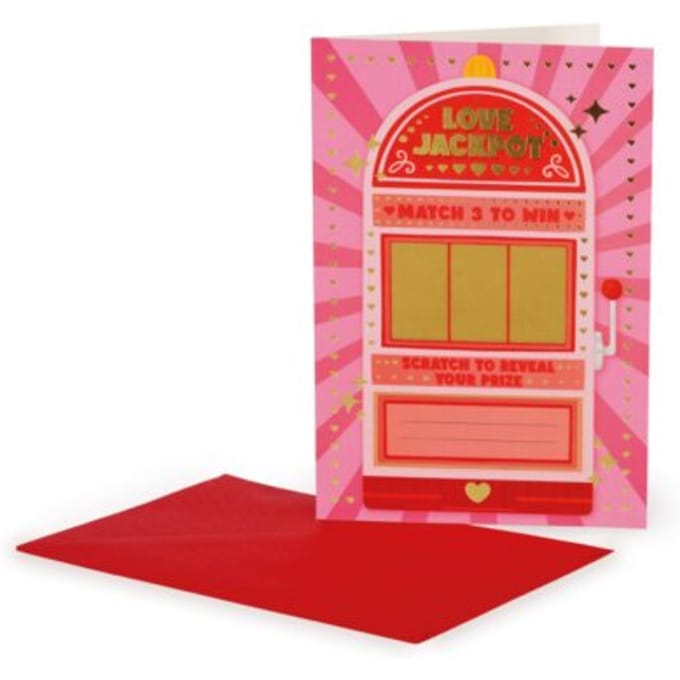 Legami scratch-off wenskaart - love jackpot