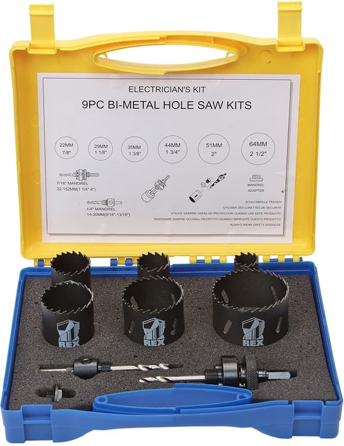 Rex 9-delige gatzagenset - 3268802