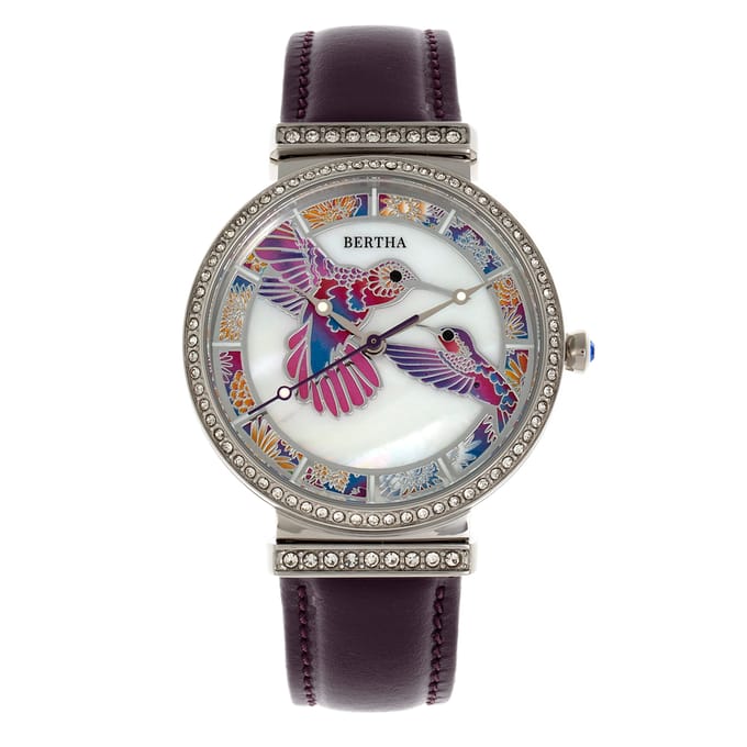 Bertha Emily Moeder-van-Parels Leren Horloge