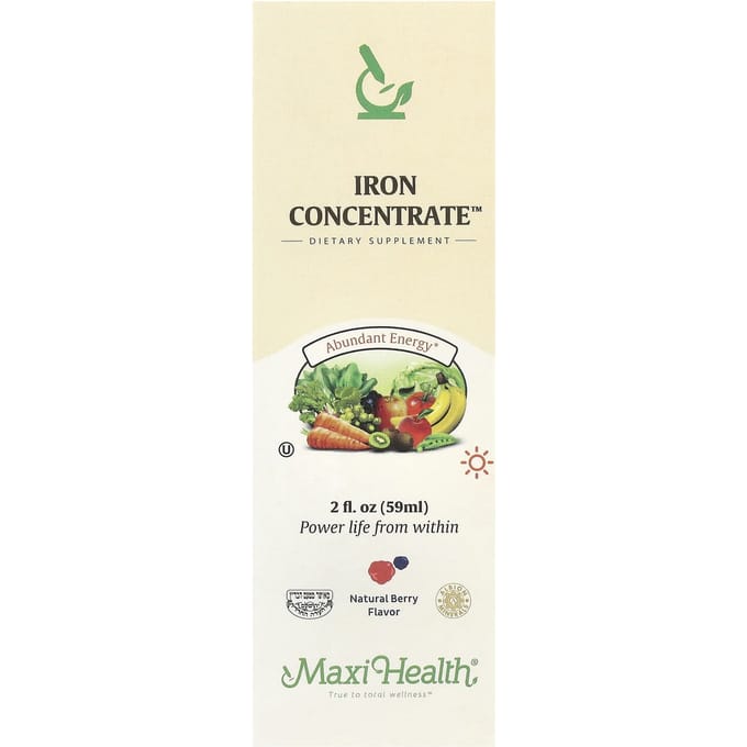 Maxi Health, Iron Concentrate™, Natural Berry, 2 fl oz (59 ml)