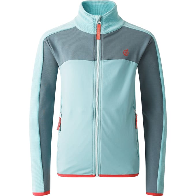 Dare 2B Kinder/Kids Emergent IV Stretch Midlayer (Element Grijs/Aquifer)