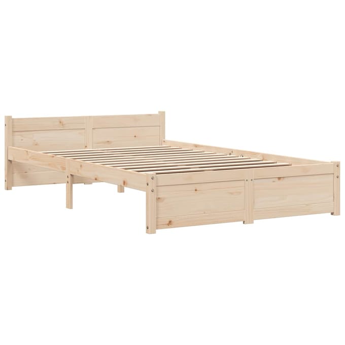 vidaXL - Bedframe - zonder - matras - massief - hout - 120x200 - cm