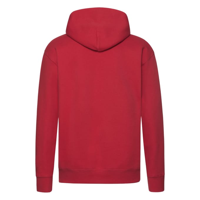 Fruit of the Loom Heren Premium Hoodie (Rood)
