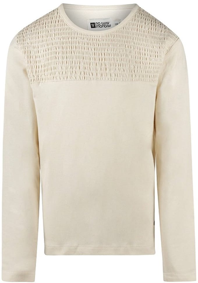 No Way Monday Meisjes T-shirt - Off white