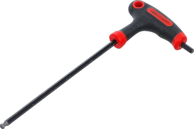 T-handle Schroevendraaier met Zijkantblad en 5 mm Balhoofddop