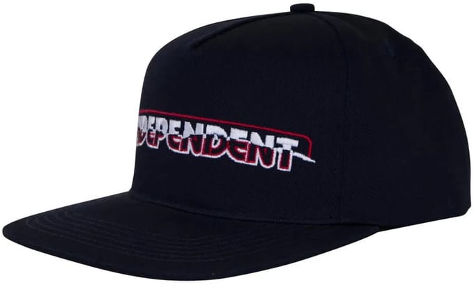Independent Barhouse Ripped Snapback Structured Pet Blauw Man,Vrouw