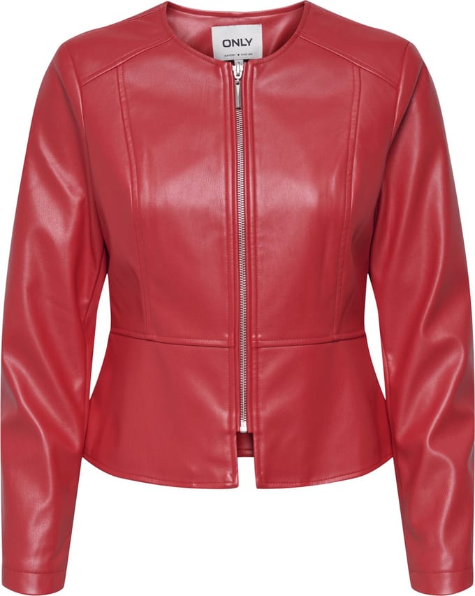 ONLY - ONLSARAMY FAUX LEATHER JACKET CC OTW - Dames - Gewatteerde jassen