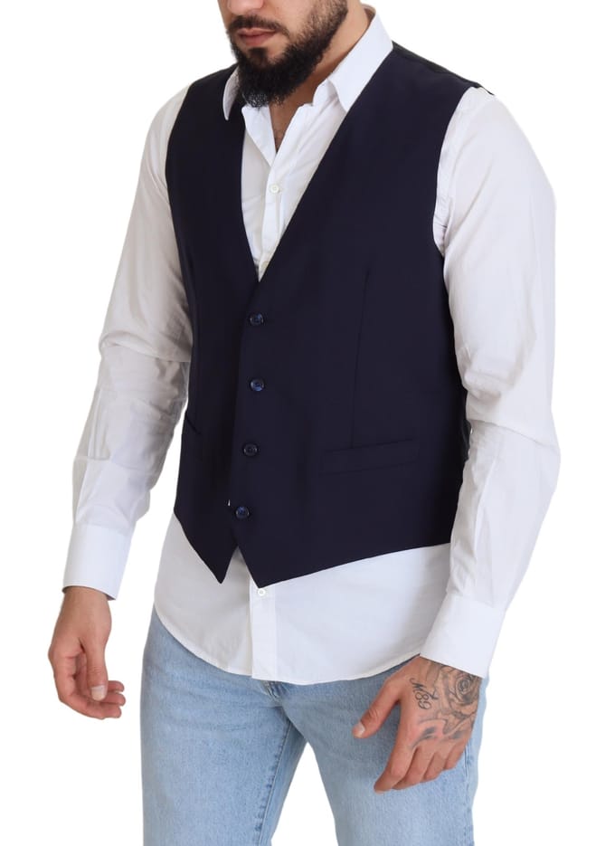 Wollen Vest Klassieke Pasvorm