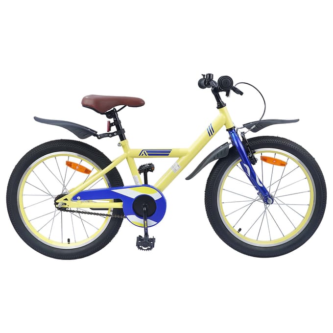 vidaXL - Kinderfiets - 18 - Inch - voor - 5-7 - jaar - oud - Geel