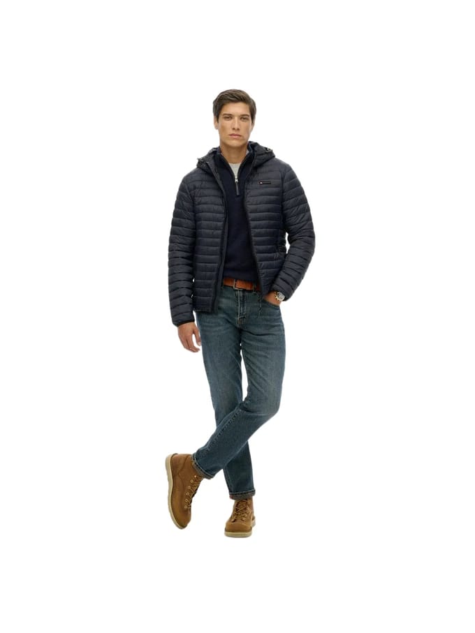 Superdry - Lite Fuji jas met capuchon - Heren - Gewatteerde jassen