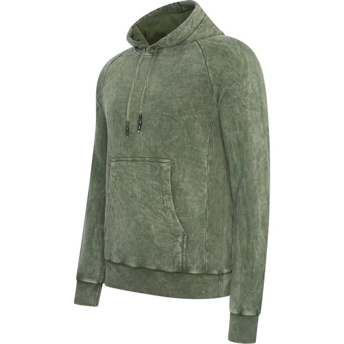 Gewassen hoodie met een used look