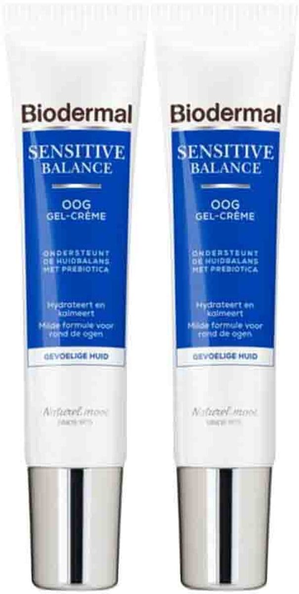 Biodermal Sensitive Balance Oogcrème - 2 x 15 ml - Voordeelverpakking