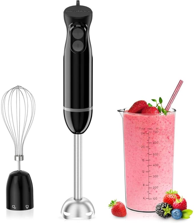 Staafmixer Set - Hakmolen - Groentesnijder - Soepmaker - Zwart