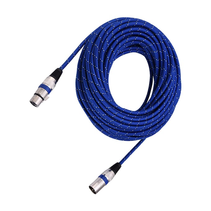 XLR Male naar Female Plug Balance 3pin Microfoon MIC o Kabel 20 meter 2 meters