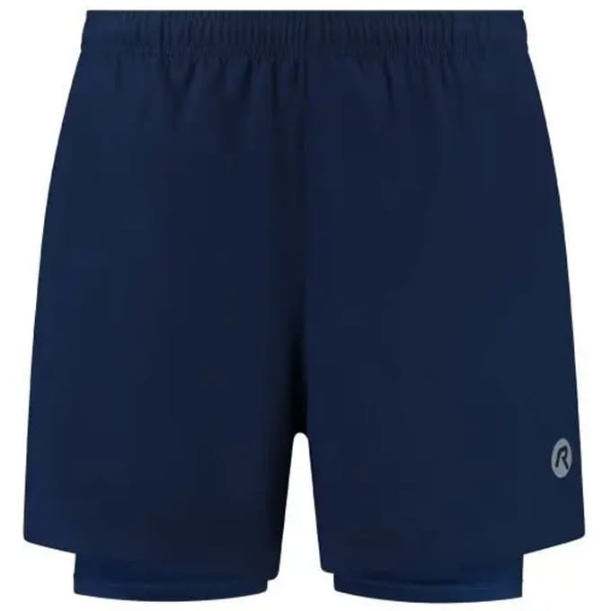Rogelli Essential Heren 2-in-1 Hardloopshort - Telefoonzak - Blauw