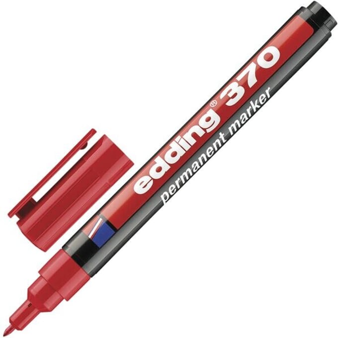 Edding 370 Permanent Marker Rood