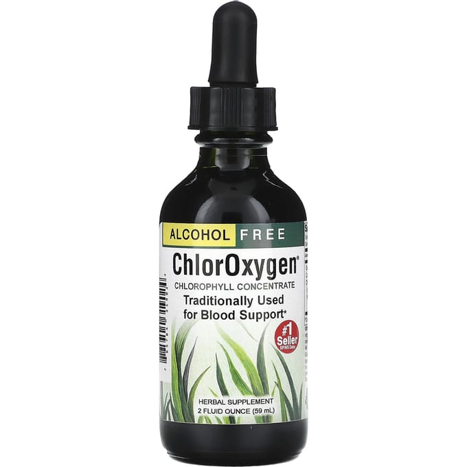 Herbs Etc., Chloroxygen®, Chlorofylconcentraat, Alcoholvrij, 59 ml (2 fl oz)