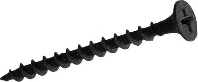 Gipsplaatschroef. 3.5 x 35mm. Lang. Zwart. 20 stuks. DeltafiX.