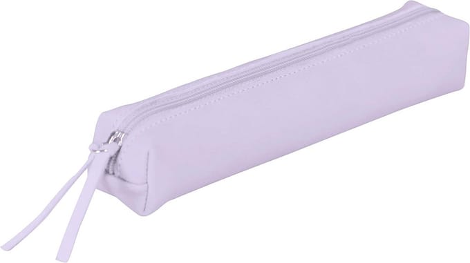 Leren etui slim 19,5 x 2,5 x 4 cm in lila