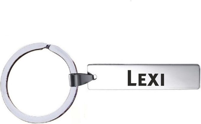 Sleutelhanger Met Naam - Lexi - RVS
