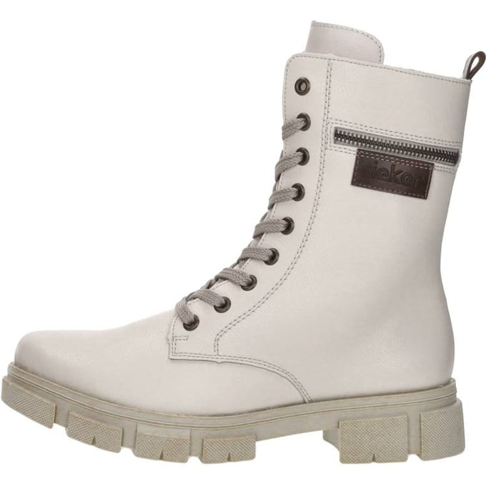 Rieker Veterboots Beige Synthetisch 172208 - Dames - Maat 36