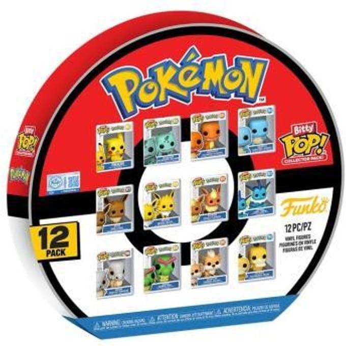 Pokémon Pokémon (Bitty Pop!) vinylfiguurtjes (Set van 12) Unisex Funko Pop! - Neutraal - Standard