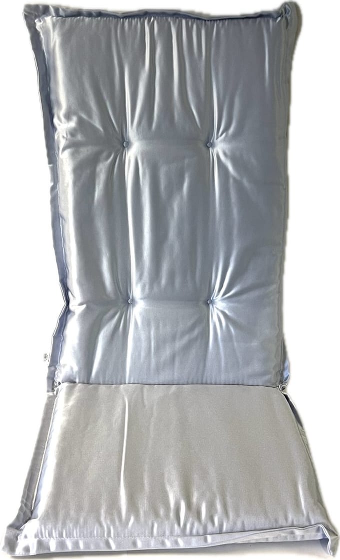 Madison Tuinstoelkussen hoge rug 50x123 cm Panama zilver glow