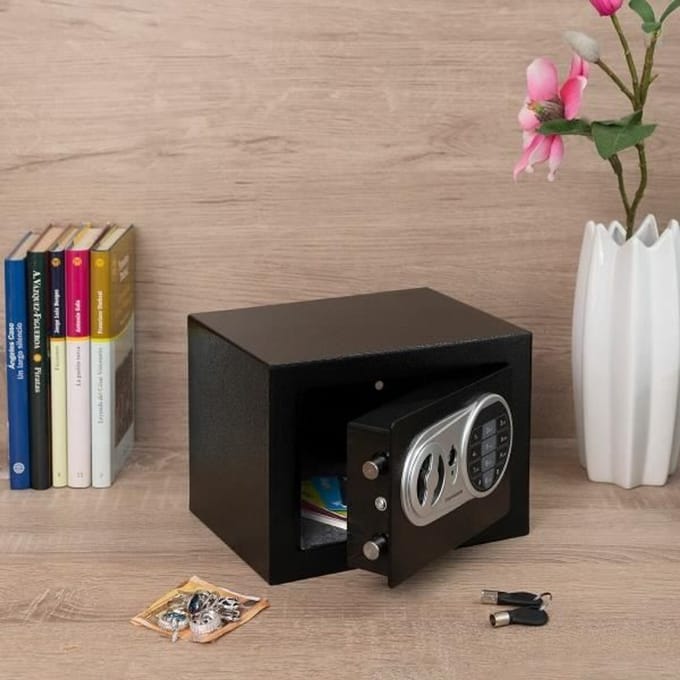 Kluis - InnovaGoods - Safeck - Elektronisch slot - ABS Staal - Modern design zwart