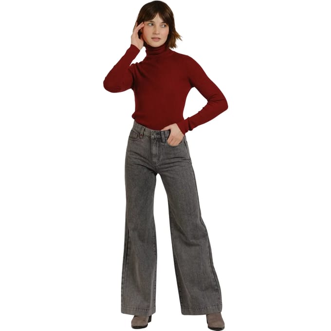 Damesjeans met wijde pijpen F.A.M. Paris Fleure