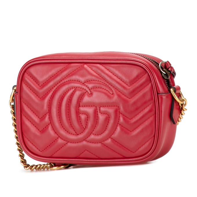 Gg Marmont Camera Bag Leer