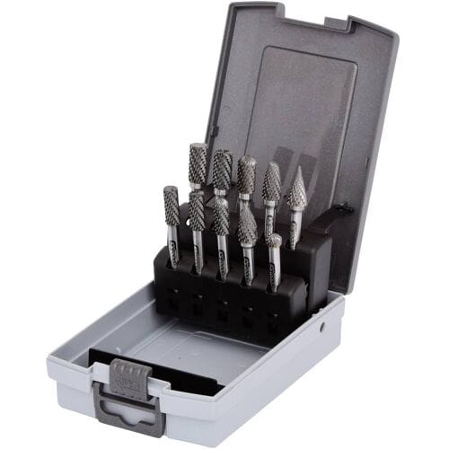 KS TOOLS HM Freesstiftenset kunststof cassette 10-delig - 515.3220