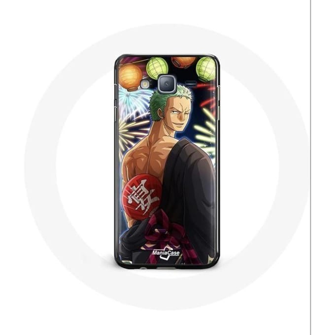 Coque pour Samsung Galaxy J3 2016 One Piece Joyeux noël Zoro Anime Manga