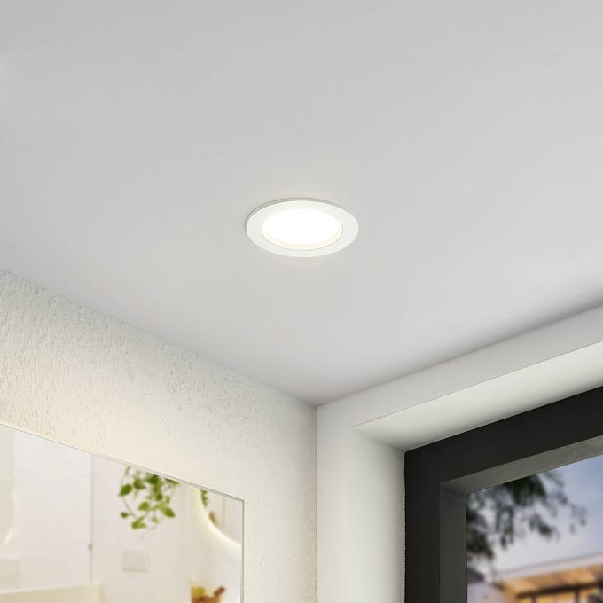 Arcchio LED inbouwlamp Milaine, Ø 10 cm, wit, dimbaar