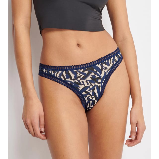 sloggi GO Crush String 3 pak Dames Onderbroek - Blauw - DonkerCombinatie - Maat L