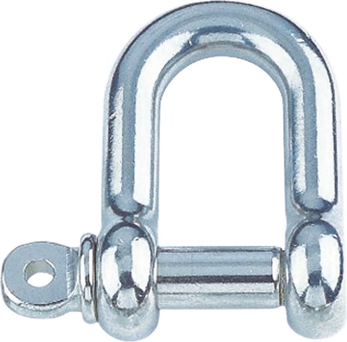 RVS D-sluiting - 12 mm