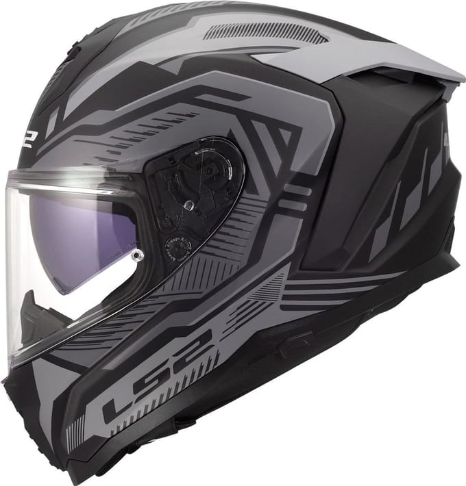 LS2 Helm Challenger II Dravix FF817 grijs maat 3XL