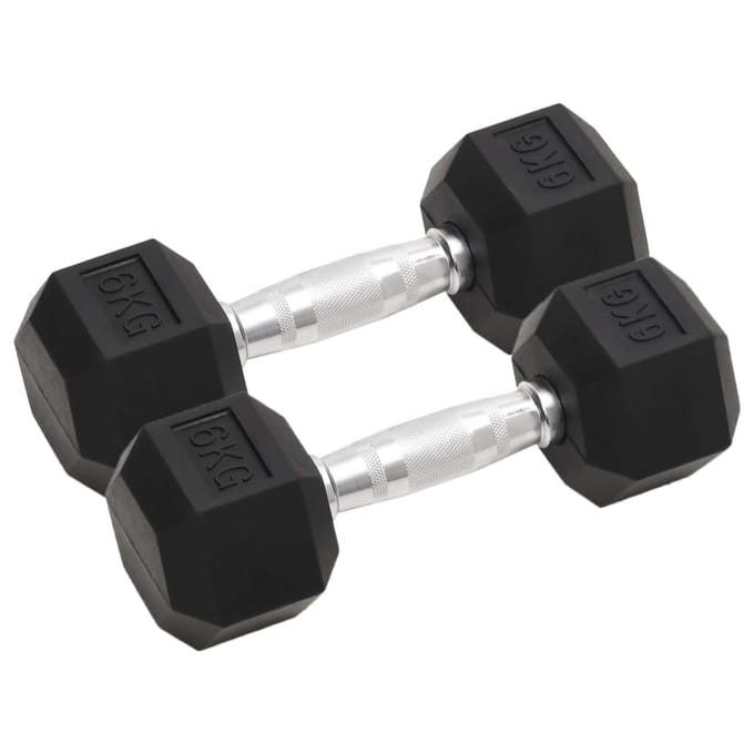 vidaXL - Halters - 2 - st - 6 - kg - totaal - gietijzer
