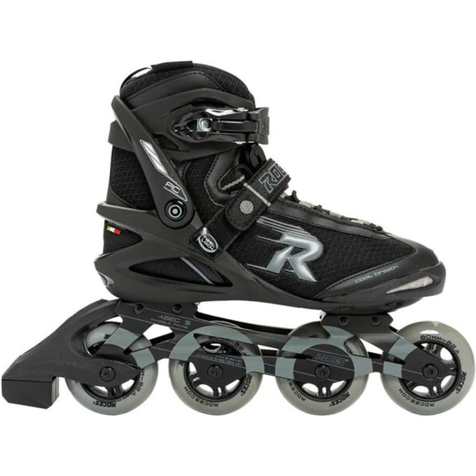 Roces pic tif 80 black-grey inline skate heren -