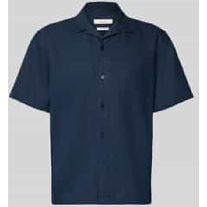 relaxed fit vrijetijdsoverhemd van mix van katoen en linnen model 'RLXCLAY'