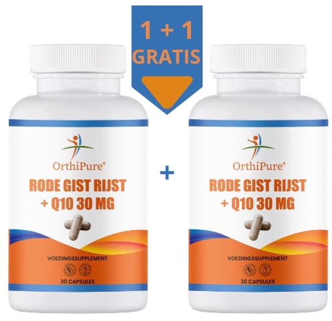 OrthiPure - Rode Gistrijst Q10 30mg - 30 capsules