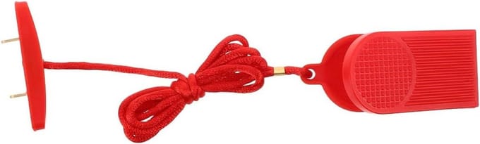 Noodstop Schakelaar - Loopband Sleutel - Veilige Training - Dubbel Inzet Ontwerp - 14.8 cm Lengte - Rood