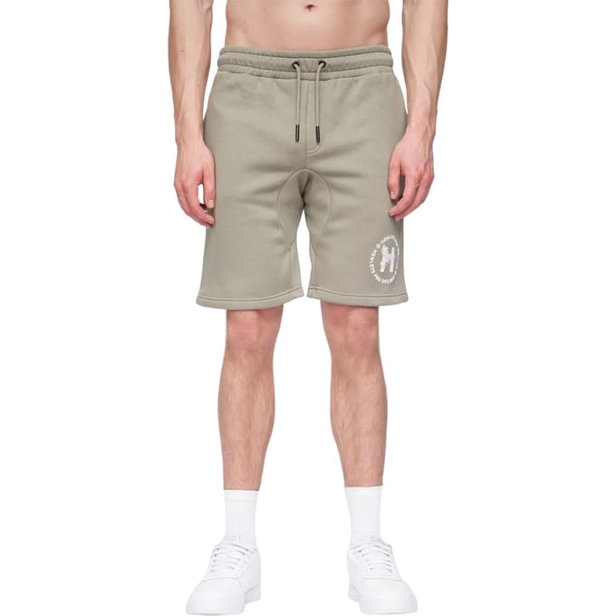 Henleys Heren Metafone Sweat Shorts (Stoffige Olijf)