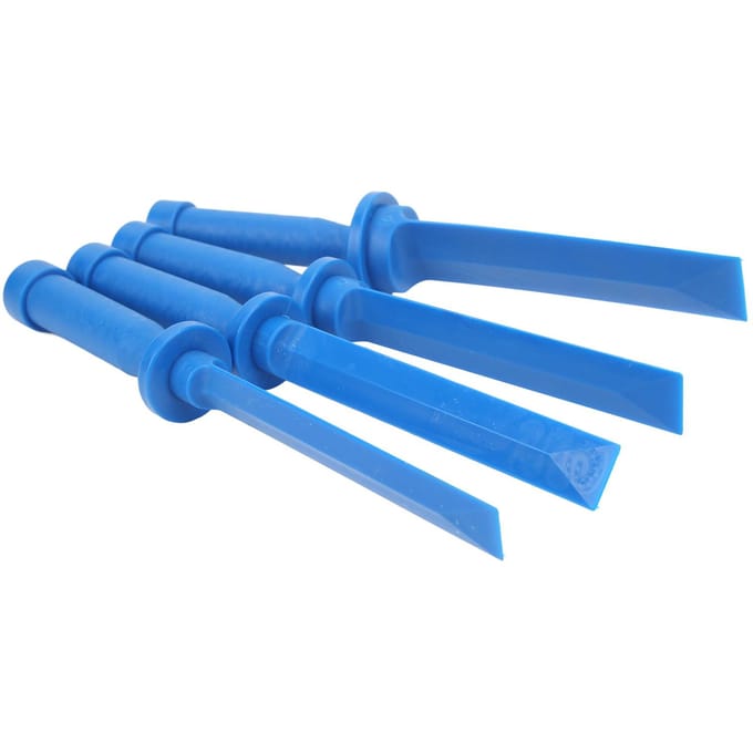 4 stuks Plastic Beitel Schraper Set Niet-krassend Universeel Schraper Verwijdergereedschapskit voor Verwijderen blue