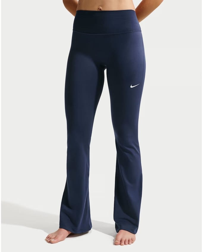 Nike Legging met hoge taille en wijde pijpen voor dames One - Zwart- Dames, Zwart L