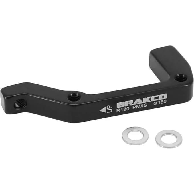 Schijfremadapter met remklauw op internationaal frame Brakco Post-Mount